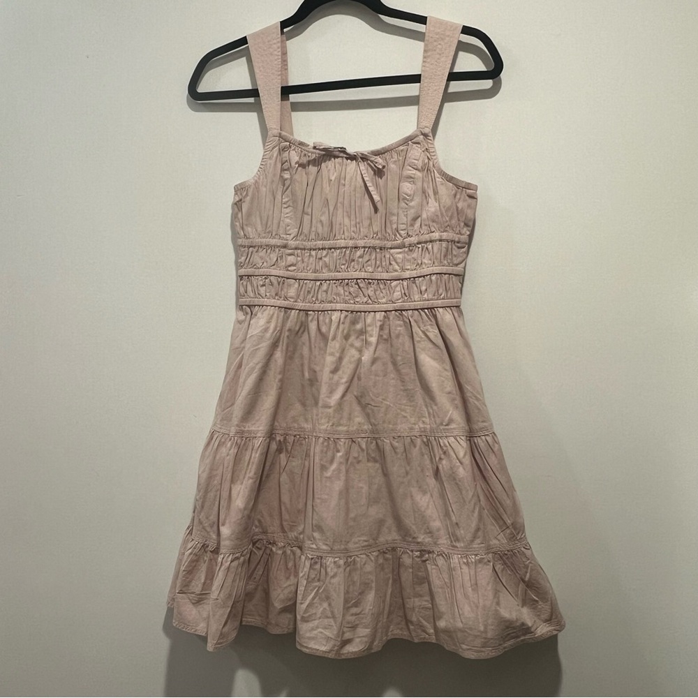 Aritzia Sunday Best Martine Poplin Dress in Demude